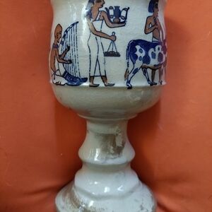 Vintage  70s Lauren Stoneware Egyptian Goblet